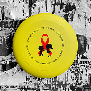 L'impression personnalisée sur frisbee est utilisée par les associations culturelles et caritatives.